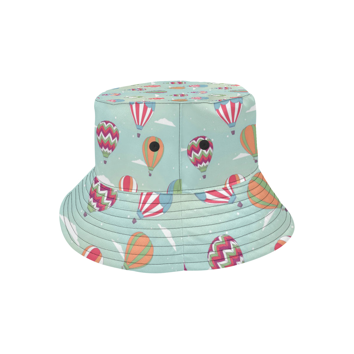 Hot Air Balloon design Pattern Unisex Bucket Hat Azhawaiian